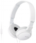 Headphones Sony MDR-ZX110APW with Mic 1x3.5mm White