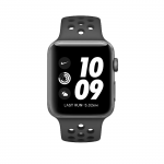 Apple Watch Series 3 42mm MTF42 SPACE GRAY Case with Anthracite Black Nike Sport Band