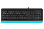 Keyboard A4Tech FK10 Multimedia Black-Blue USB
