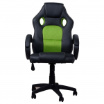 Gaming Chair SPACER SP-GC-GRN43 Black/Green (Max Weight/Height 120kg Synthetic PU)