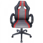 Gaming Chair SPACER SP-GC-RED53 Black/Gray/Red (Max Weight/Height 120kg Synthetic PU)