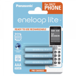 Rechargeable Panasonic Eneloop Lite AAA 550mAh BK-4LCCE/3DE 3-Blisterpack
