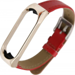 Xiaomi Strap Piele MiJobs Mi Band 3/4 Red/Rose Gold