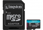 128GB microSDXC Kingston Canvas Go! Plus (Class 10 UHS-I U3 (V30) R/W:170/90MB/s)