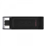128GB USB Flash Drive Kingston DataTraveler 70 Type-C DT70/128GB Black (R/W: 80/20MB/s USB3.1)