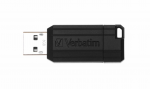 8GB USB Flash Drive Verbatim PinStripe Black (R/W:12/5 MB/s USB2.0)