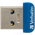 16GB USB Flash Drive Verbatim Store 'n' Stay NANO Blue (R/W:80/25 MB/s USB3.0)