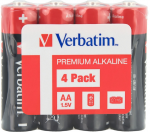 Battery Verbatim Alcaline LR06/AA 4-Shrinkpack VER_49501