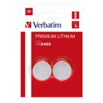 Battery Verbatim Lithium CR2450 3V Blister-2 VER_49938
