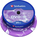 DVD+R VERBATIM DataLifePlus AZO 4.7GB 16x Spindle 25pcs