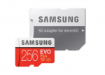 256GB microSDXC Samsung EVO Plus MB-MC256HA (Class 10 UHS-I U3 with SD adapter R/W:100/90MB/s)