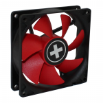PC Case Fan XILENCE XPF80.R.PWM Fan Black-Red 80x80x25mm