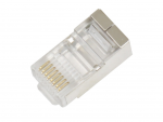 RJ45 Shielded Modular Plug Cat.7 30u" Gold plated 100pcs/bag