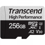 256GB microSDXC Transcend TS256GUSD330S Class 10 UHS-I SD adapter (U3) (R/W:100/85MB/s)