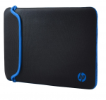 15.6" HP Notebook Bag Sleeve Chroma Reversible zipper-less Black/Blue