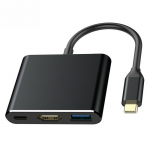 Adapter All-in-One Type-C to 1 х USB3.0 + Type-C + HDMI ACER DONGLE metal case Black