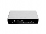 Wireless Charger Gembird DAC-WPC-01-S 1A with Digital alarm clock Silver