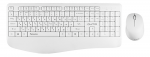 Keyboard & Mouse Qumo Space Wireless White USB