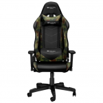 Gaming Chair Canyon Argama Black/Military (Max Weight/Height 150kg PU leather)