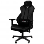 Gaming Chair Nitro Concepts S300 Stealth Black (Max Weight/Height 135kg/165-195cm PU Leather)