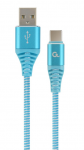 Cable Type-C to USB 2.0m Cablexpert CC-USB2B-AMCM-2M-VW Blue/White