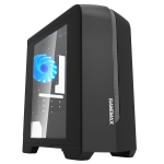 Case GAMEMAX Centauri Black-Grey (w/o PSU 1x120mm Blue LED mATX)