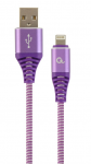 Cable Lightning to USB Cablexpert CC-USB2B-AMLM-2M-PW Purple/White