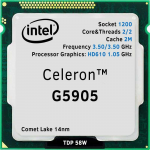 Intel Celeron G5905 (S1200 3.5GHz Intel UHD 610 58W) Tray