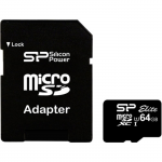 64GB microSDXC Silicon Power Elite class 10 A1 UHS-I 600x (Up to:85MB/s)