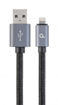 Cable Lightning to USB 1.8m Cablexpert CCB-mUSB2B-AMLM-6 Black