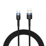 Cable Type-C to USB 2m Tellur TLL155314 LED Black