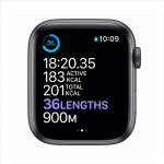 Apple Watch Series 6 44mm M00H3 Gray with Black Sport Band GPS Space Black