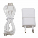 Charger XPower travel adapter USB 2.0A + MicroUSB Cable White