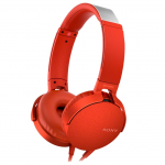 Headphones Sony MDR-XB550AP with Mic 4pin 1x3.5mm Red