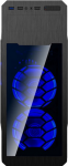 Case GAMEMAX G563 Black (3x120mm Blue LED Transparent Panel MidiTower ATX)