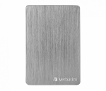 External HDD 2.0TB Verbatim Store n Go ALU Slim 53665 Grey (2.5" USB3.2)