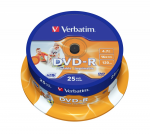 DVD-R VERBATIM DataLifePlus AZO PRINTABLE 4.7GB 16x Spindle 25pcs