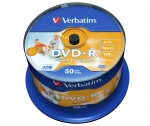 DVD-R VERBATIM DataLifePlus AZO PRINTABLE 4.7GB 16x Spindle 50pcs
