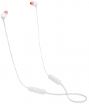 Earphones JBL T125BT White Bluetooth with Microphone