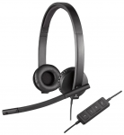 Headset Logitech H570e Stereo Black USB