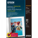 Photo Paper Epson C13S041332 A4 Premium Semigloss 251g 20p