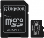 32GB microSDHC Kingston Class 10 (200x SD Adapter)