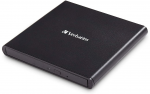 External DVD-RW VERBATIM Slimline Light Version 53504 (USB2.0) Black