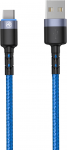 Cable Type-C to USB 1.2m Tellur TLL155344 with LED 3A Blue