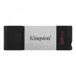 32GB USB Flash Drive Kingston DataTraveler 80 DT80/32GB Black-Silver (R/W:200MB/s USB3.2 Type-C)