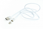 Cable Type-C to USB 1.0m Cablexpert CC-USB2-AMUCMM-1M Silver