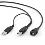 Extension Cable USB 1.8m Cablexpert CCP-USB22-AMAF-6 USB F - 2 x USB M Black