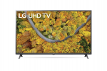 50" LED TV LG 50UP76506LD Black (IPS 3840x2160 UHD SMART TV 2xHDMI 1xUSB WiFi Lan Bluetooth Speakers 2x10W)