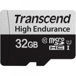32GB microSDHC Transcend Class 10 TS32GUSD350V (UHS-I U1 R/W:95/40MB/s SD Adapter)