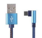 Cable Type-C to USB 1.0m Cablexpert CC-USB2J-AMCML-1M-BL Blue